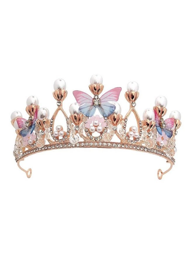 YouBella Jewellery for Women Celebrity Inspired Gold Plated Floral Tiara Hair Band Hair Accessories for Girls and Women (YBHAIR_41696) (Multi-Color) - Image 1