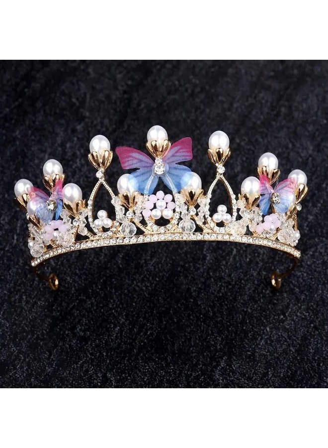 YouBella Jewellery for Women Celebrity Inspired Gold Plated Floral Tiara Hair Band Hair Accessories for Girls and Women (YBHAIR_41696) (Multi-Color) - Image 4