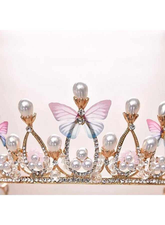 YouBella Jewellery for Women Celebrity Inspired Gold Plated Floral Tiara Hair Band Hair Accessories for Girls and Women (YBHAIR_41696) (Multi-Color) - Image 5