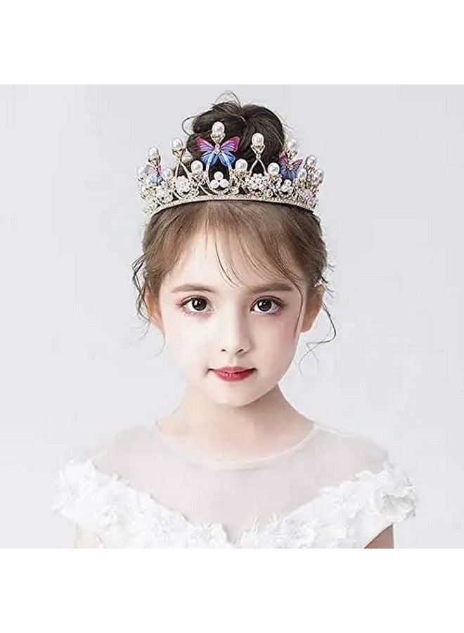 YouBella Jewellery for Women Celebrity Inspired Gold Plated Floral Tiara Hair Band Hair Accessories for Girls and Women (YBHAIR_41696) (Multi-Color) - Image 2
