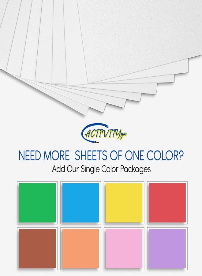 ACTIVITYYA White EVA Foam Sheets, 6 x 9 Inch, 2mm Thick - Foam Paper for DIY Arts and Crafts, School Projects, and More - 8 Pack - Image 3