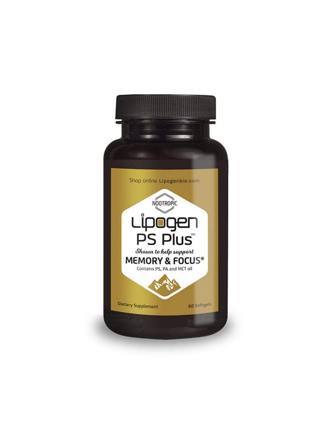 Lipogen Ps Plus Memory And Focus Supplement For Seniors Brain Booster Scientifically Formulated To Enhance Brain Health Memory Supplement. (60 Softgels) - Image 2