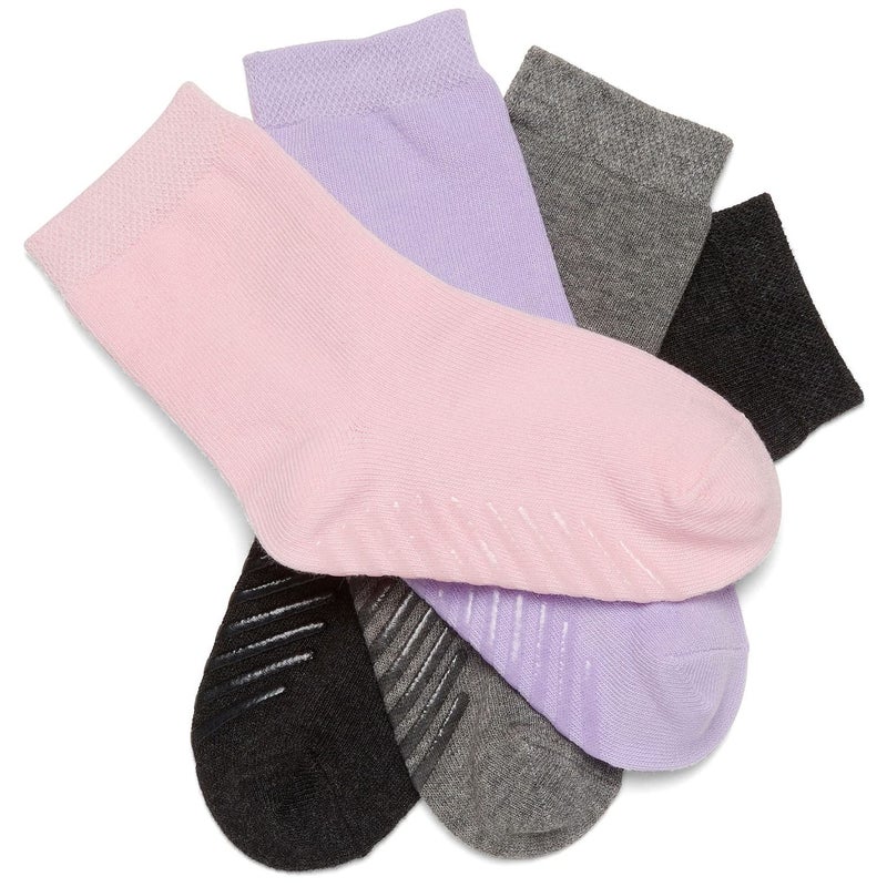 Gripjoy Toddler Socks with Grippers, Non-Slip for Kids, Enhanced Stability, Comfortable Cotton - 4 Pairs - Image 2