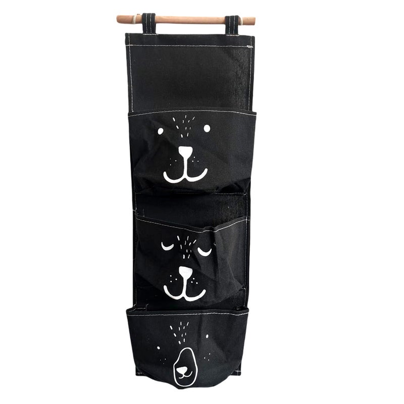 Cotton Linen Wall Hanging Storage Organizer with Multiple Pockets - Image 4