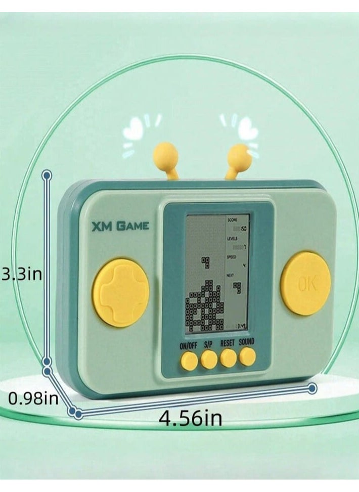 Mini Portable Puzzle Game Machine for Kids Parent-Child Game Console Classic Russian Mint Block Stacking Game Machine