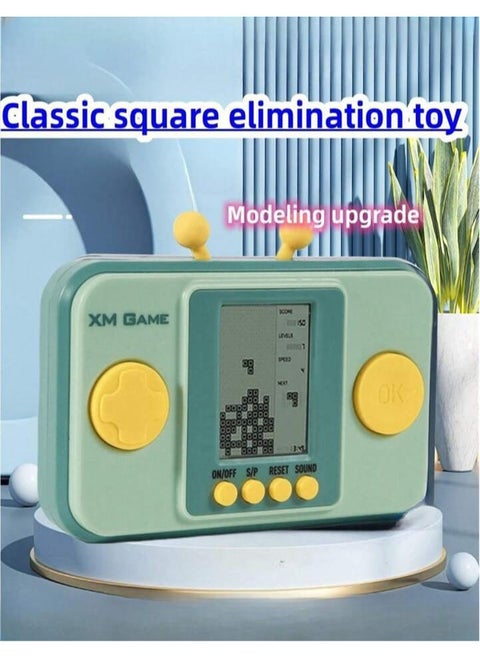 Mini Portable Puzzle Game Machine for Kids Parent-Child Game Console Classic Russian Mint Block Stacking Game Machine