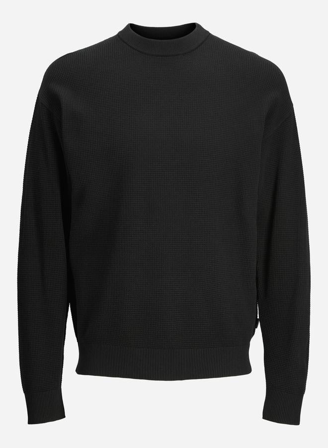 JACK & JONES Textured Knit Crew Neck Sweatshirt 