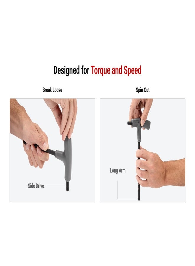 تيكتون طقم مفاتيح TEKTON Star بمقبض حرف T مع حامل، ١٣ قطعة (T6-T50) | KTT92401 - Image 3