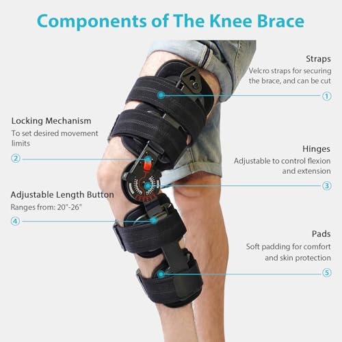KD ROM Knee Brace: Hinged Post-Op Knee Brace for Arthritis, ACL, MCL, and PCL Injury – Optimal Support for Rehabilitation - Image 3