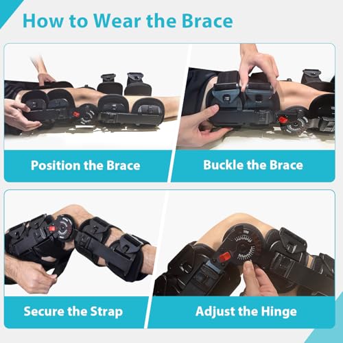 KD ROM Knee Brace: Hinged Post-Op Knee Brace for Arthritis, ACL, MCL, and PCL Injury – Optimal Support for Rehabilitation - Image 4