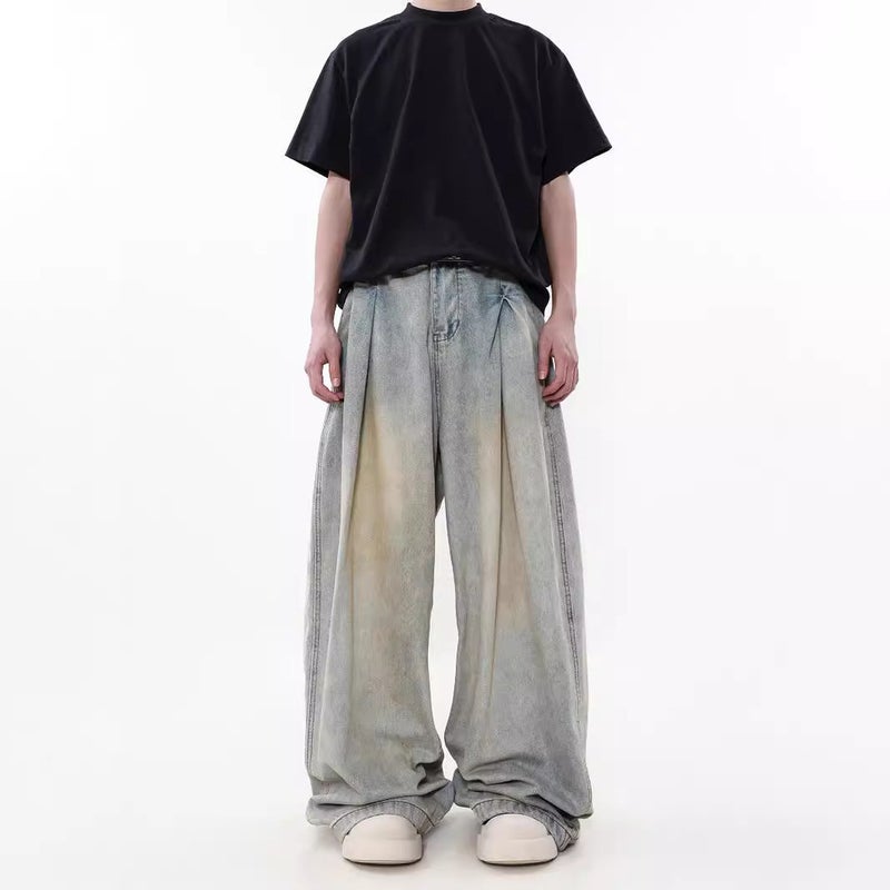 Unisex Classic Denim Jeans Loose Fit Daily Outdoor Wear - Image 2