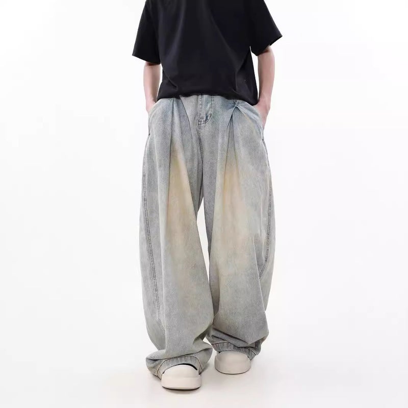 Unisex Classic Denim Jeans Loose Fit Daily Outdoor Wear - Image 4