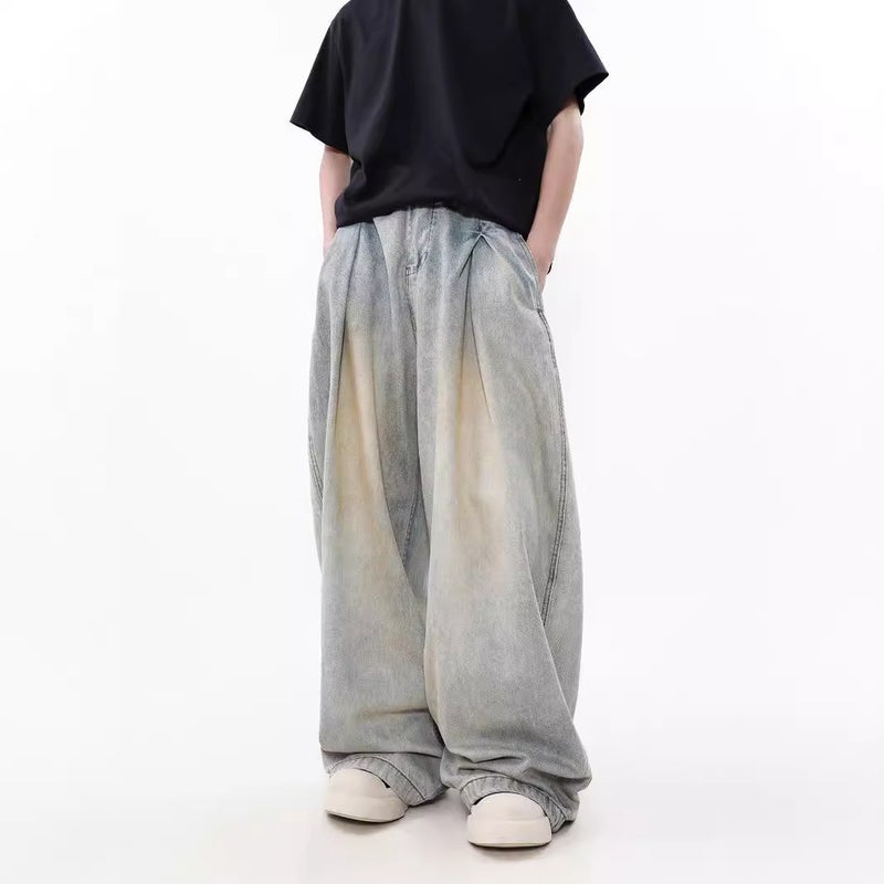 Unisex Classic Denim Jeans Loose Fit Daily Outdoor Wear - Image 3