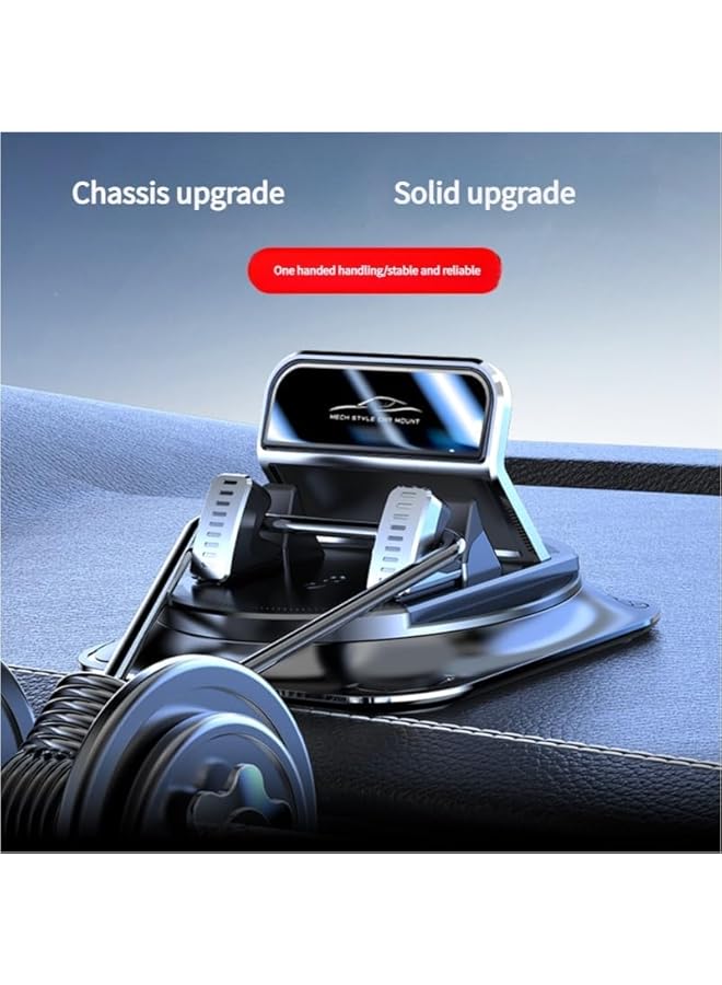 Green Tiger 360 Degree Rotation Dashboard Phone Holder for Car, Universal Dashboard Phone Mount for Car, One-Handed Operation & Stable Suction Cup, Fits All Phone Sizes, Easy Installation (Mirror Face) - Image 5