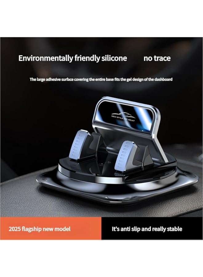 Green Tiger 360 Degree Rotation Dashboard Phone Holder for Car, Universal Dashboard Phone Mount for Car, One-Handed Operation & Stable Suction Cup, Fits All Phone Sizes, Easy Installation (Mirror Face) - Image 3