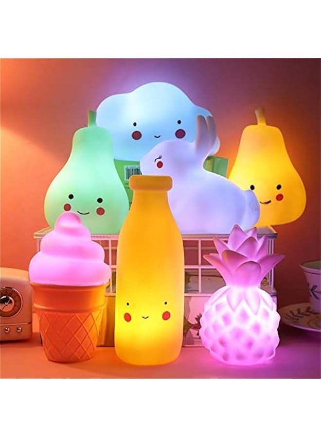 Cartoon Creative Enamel Night Light - Luminous Doll Bedroom Ornaments Creative Luminous Toys - Image 1