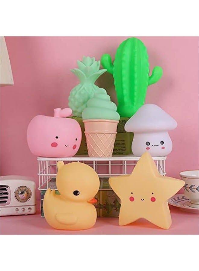 Cartoon Creative Enamel Night Light - Luminous Doll Bedroom Ornaments Creative Luminous Toys - Image 2