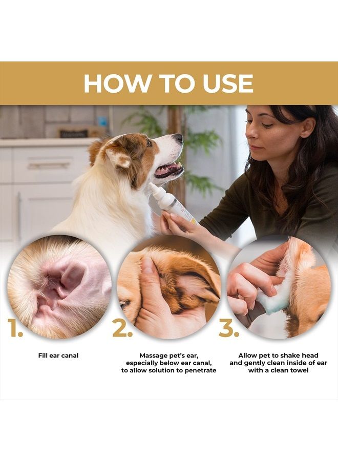 Veterinary Formula Clinical Care Ear Therapy, 4 oz. – Cat and Dog Ear Cleaner to Help Soothe Itchiness and Cleans The Ear Canal from Debris and Buildup That May Cause Infection - Image 5