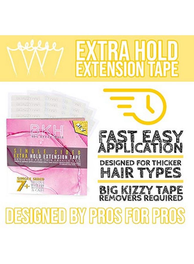 Big Kizzy Extra Hold Single Sided Replacement Tape For Hair Extensions By  Fits Most Tape In Hair Extensions 72 Tabs - Image 5