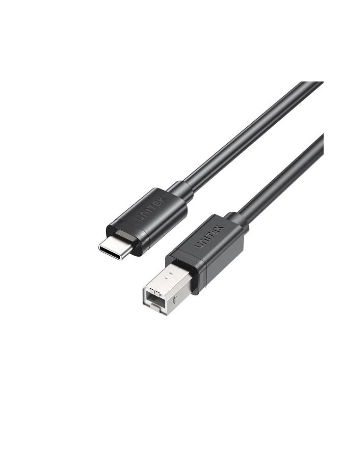 USB C to B Cable, USB C Printer Cable Type C Male to USB B Male Lead Compatible With iPhone 16/15, Samsung S24 Series, MacBook, Dell, HP Spectre X2, Google Chromebook Pixel, Microsoft Surface Pro, MIDI Keyboard, DAC Decoder-  Black - pzsku/Z4E4647CB15CDEDC3A5C2Z/45/_/1740673128/a9fdddfd-64e5-4340-86a1-c4b052d38755