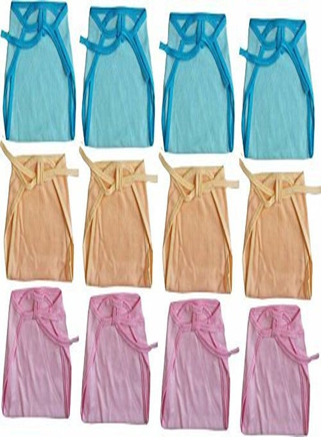 Crawl'in Baby Hosiery Cloth Diaper Tying Knotted Nappies Washable & Reuable Indian Style Langot Pack of 12 Pcs (Colour May Vary/Assorted Colours) - Image 1