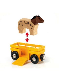 Brio BRIO World 33404 - Farm Train | 5-Piece Wooden Toy Train Set for Kids | Ideal for Ages 3 & Up | Certified Sustainable Materials  - Image 4