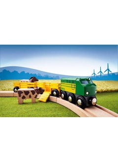 Brio BRIO World 33404 - Farm Train | 5-Piece Wooden Toy Train Set for Kids | Ideal for Ages 3 & Up | Certified Sustainable Materials  - Image 3