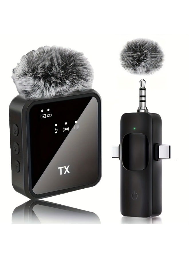 Neutral F11 Intelligent Noise Reduction Wireless Lapel Microphone Three-in-one Tiktok Microphone Outdoor Equipment - Image 1