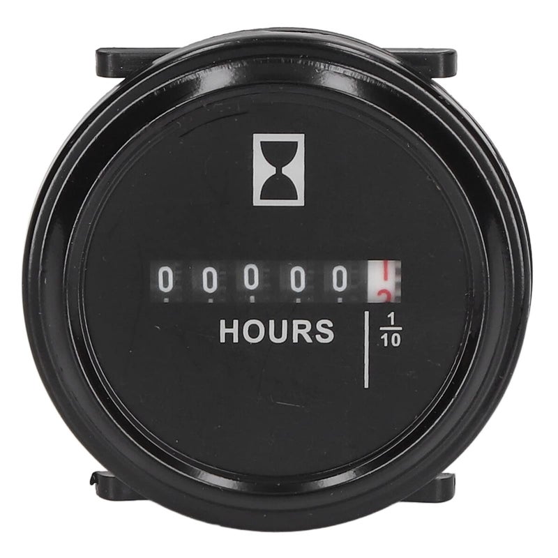 Universal AC DC Round Hour Meter 99999.9 Hours 6‑80V Fully Sealed - Image 2