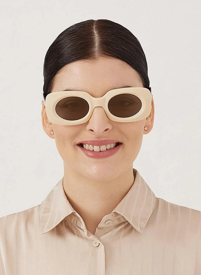 Blackout "BlackOut DUO Women's Rectangle Sunglasses with UV Protection"