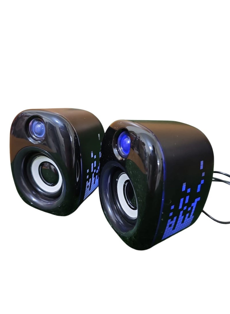 Mini RGB Desktop Speaker – Powerful Sound with Colorful Light for Home & Office - Image 1
