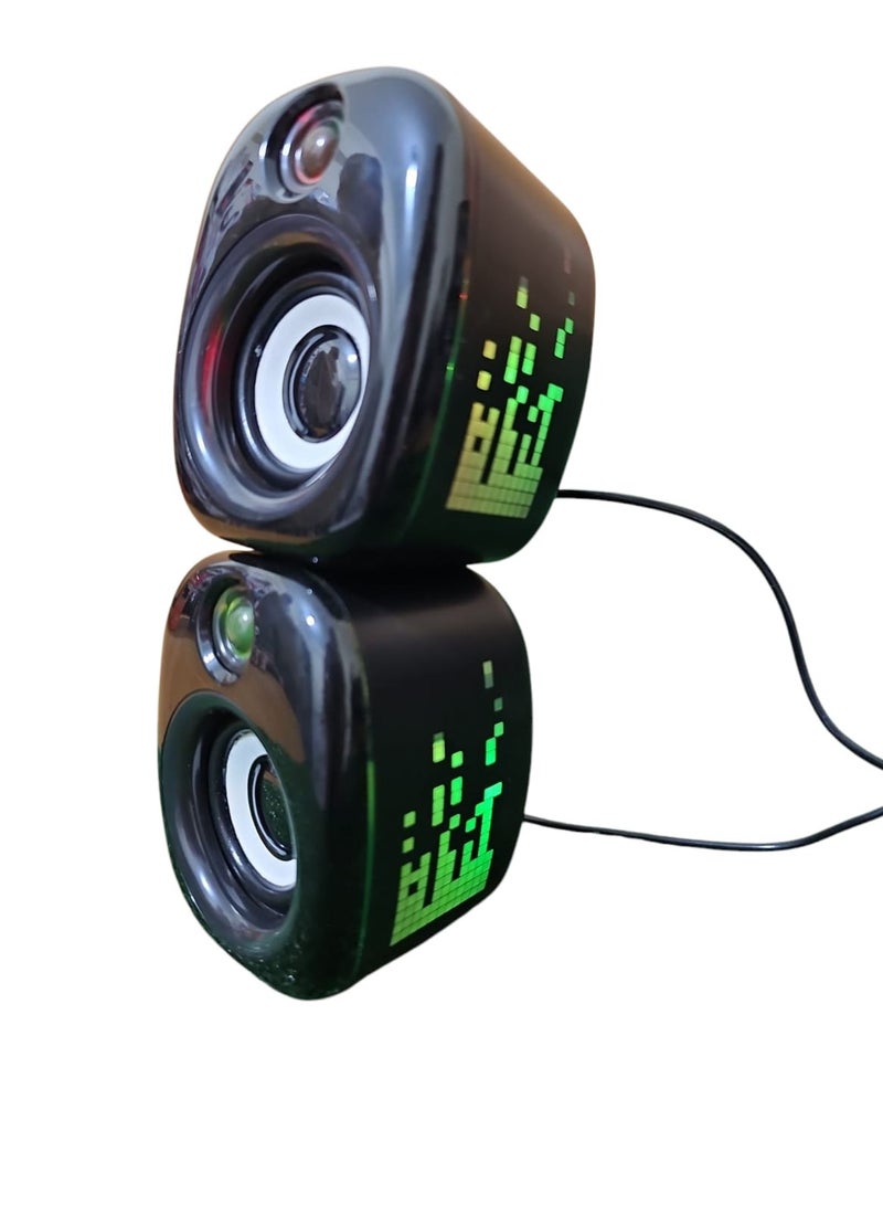 Mini RGB Desktop Speaker – Powerful Sound with Colorful Light for Home & Office - Image 2