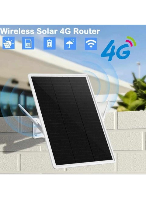 Outdoor Solar Powered 4G LTE Router with Nano SIM Card Slot - High-Speed Wireless Internet, Weatherproof Design, Ideal for Remote Areas, Campsites, and Outdoor Events