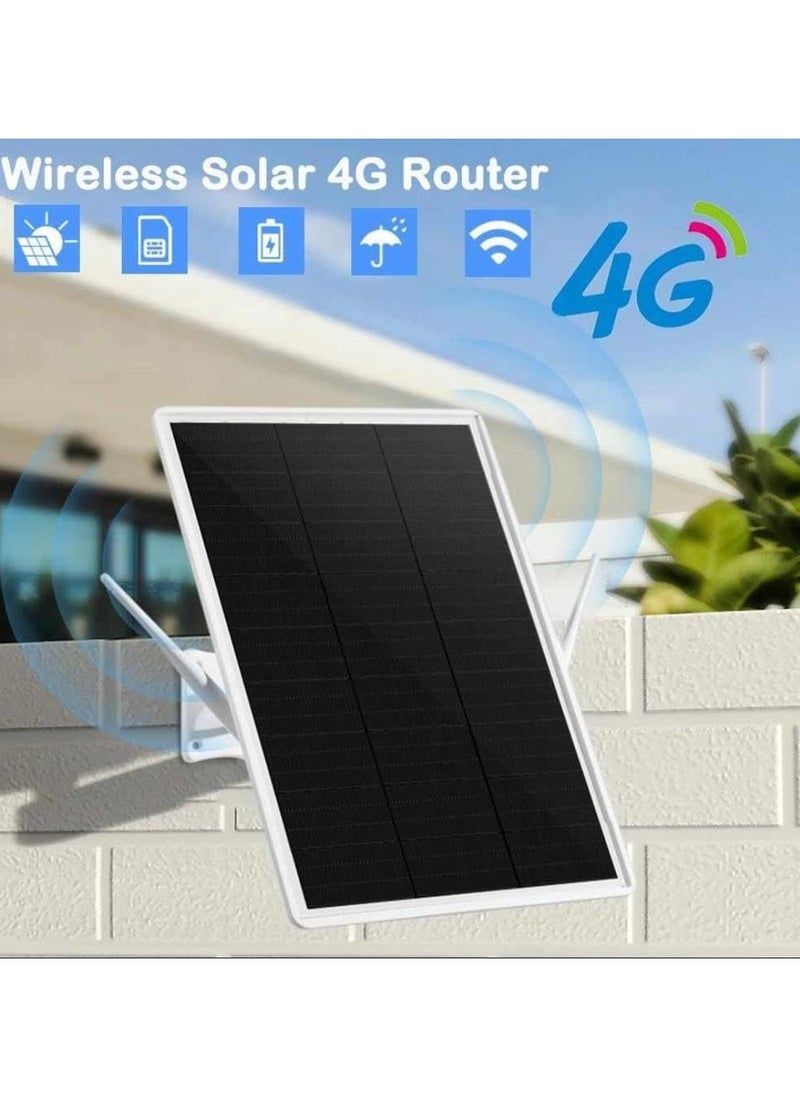 Generic Outdoor Solar Powered 4G LTE Router with Nano SIM Card Slot - High-Speed Wireless Internet, Weatherproof Design, Ideal for Remote Areas, Campsites, and Outdoor Events  - Image 1