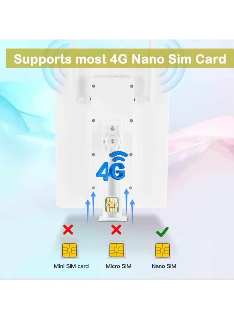 Outdoor Solar Powered 4G LTE Router with Nano SIM Card Slot - High-Speed Wireless Internet, Weatherproof Design, Ideal for Remote Areas, Campsites, and Outdoor Events