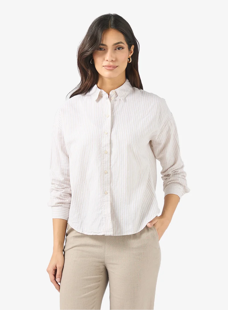 فيرو مودا قميص كاجوال بأكمام طويلة