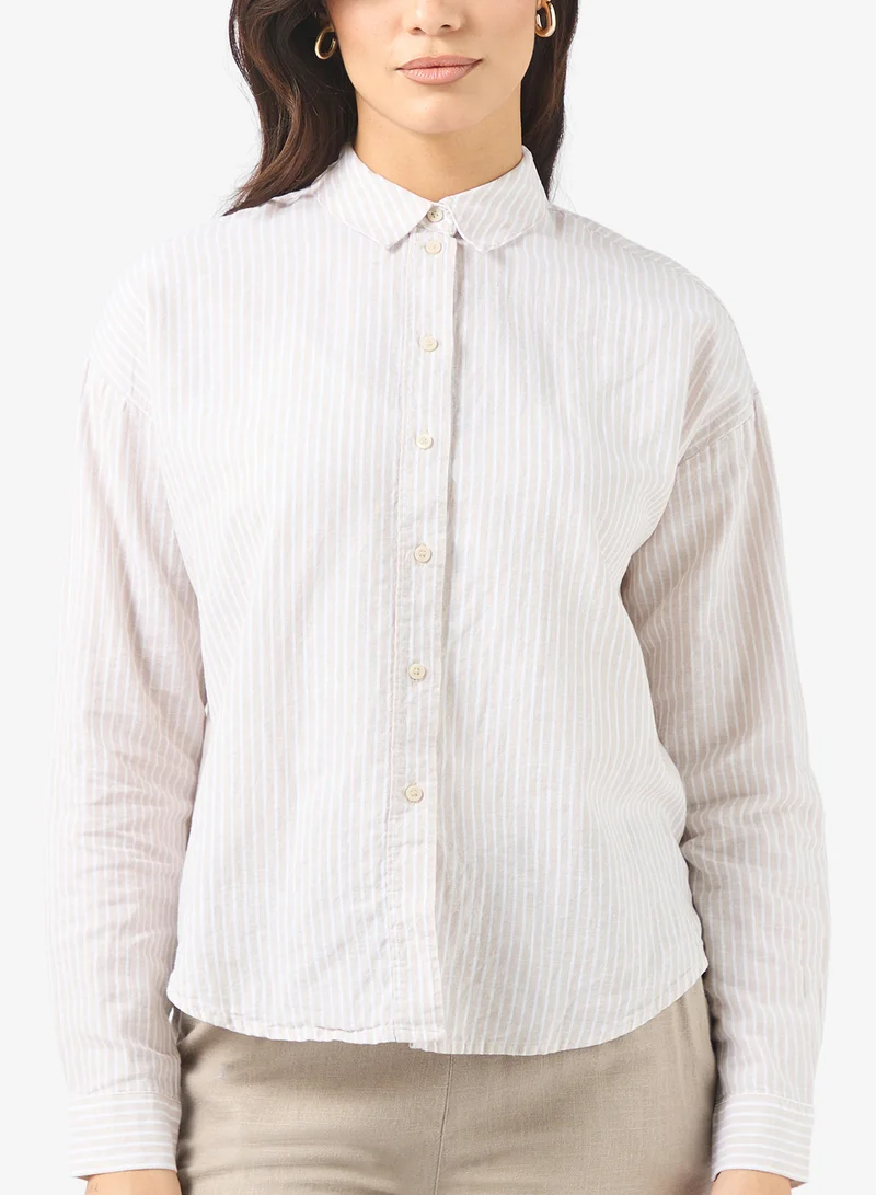 فيرو مودا قميص كاجوال بأكمام طويلة