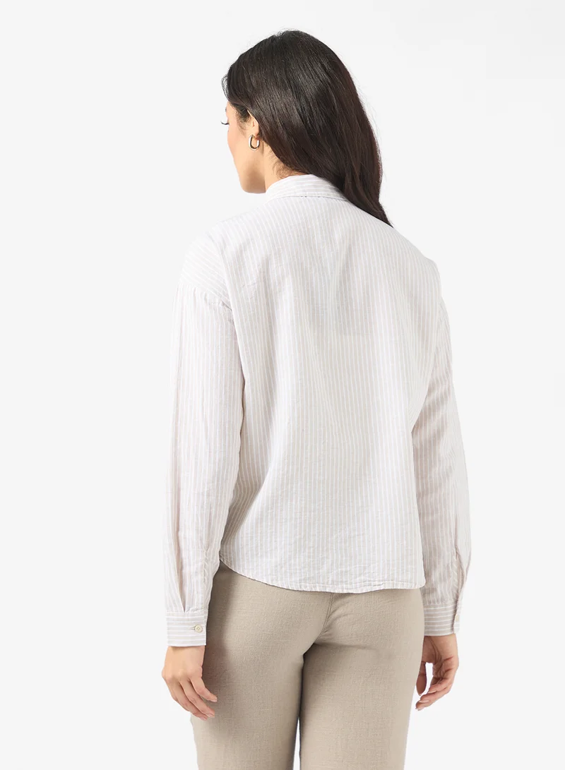 فيرو مودا قميص كاجوال بأكمام طويلة