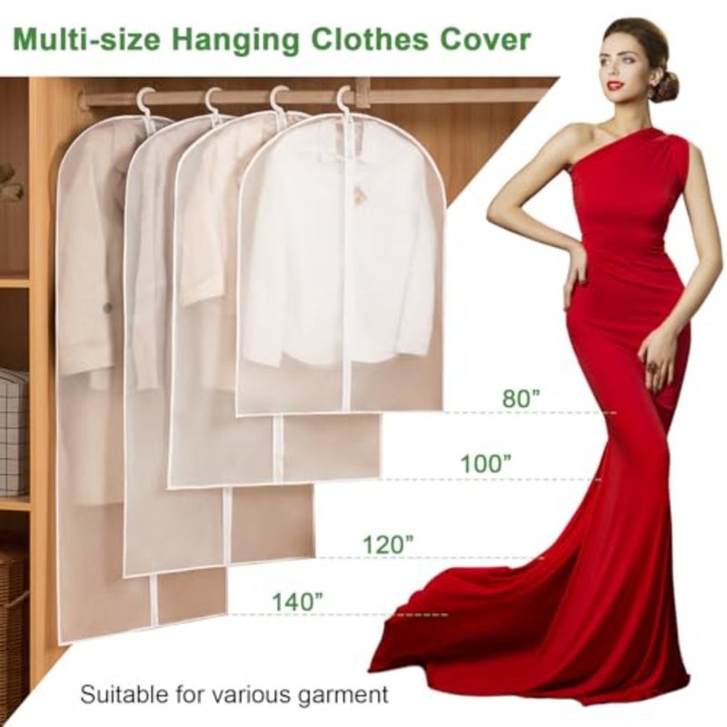 Clothes Cover 20 Pack Hanging Garment Bags, Dustproof Dress Bag with Zipper - Image 3