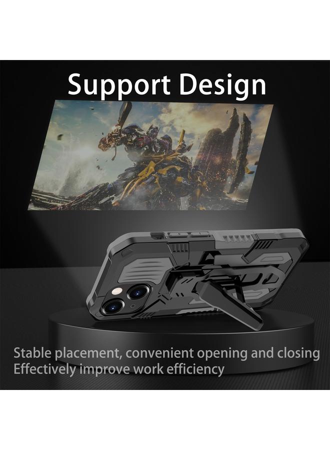 اس-توب جراب لهاتف iPhone 13 mini Machine Armor Warrior مقاوم للصدمات من البولي كربونات + جراب واقٍ من مادة TPU - Image 3