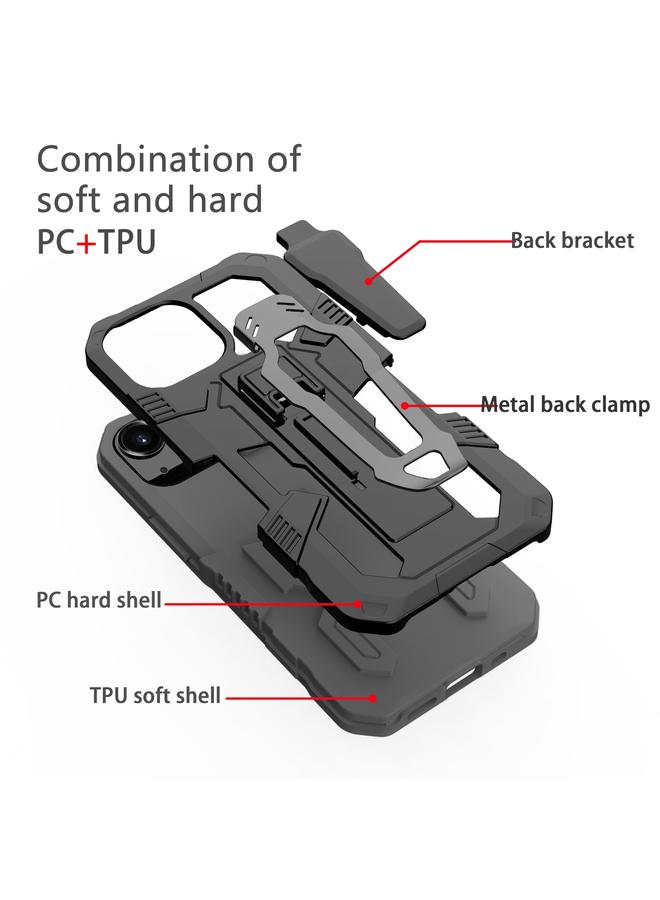اس-توب جراب لهاتف iPhone 13 mini Machine Armor Warrior مقاوم للصدمات من البولي كربونات + جراب واقٍ من مادة TPU - Image 2