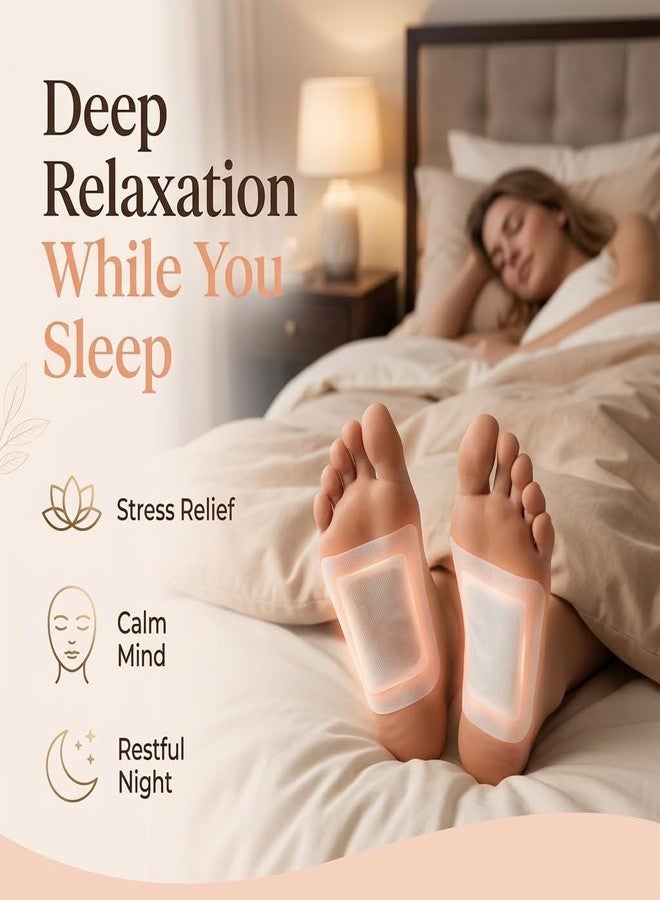 DOLTAS Herbal And Gentle Ingredient Detox Foot Pads, Natural (Pack of 3) – Bamboo Vinegar Foot Patch for Sleep Support, Foot Comfort, Relaxation & Overnight Wellness | Acupoint Micro-Massage Technology | Natural Herbal Detox Foot Pads for Daily Foot Care - Image 2