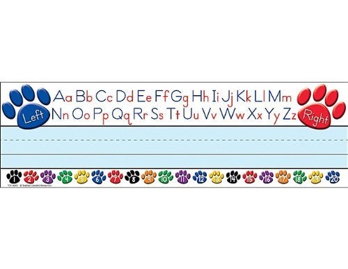 Teacher Created Resources Paw Prints Left/Right Alphabet Name Plates (4040), Sold as 4 Pack, 144 Pieces Total (4) - Image 4