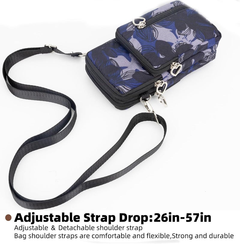 JANKS Small Crossbody Bag for Women - Mini Phone Purses with Crossbody Strap and Wallet - Nylon Arm Bag - Image 2