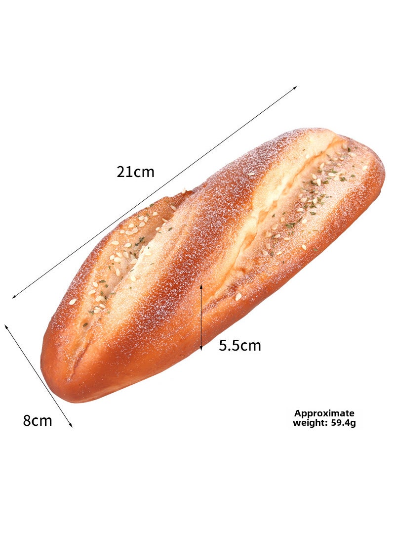 Realistic Caterpillar Bread Cake Model Sesame Crack Bread