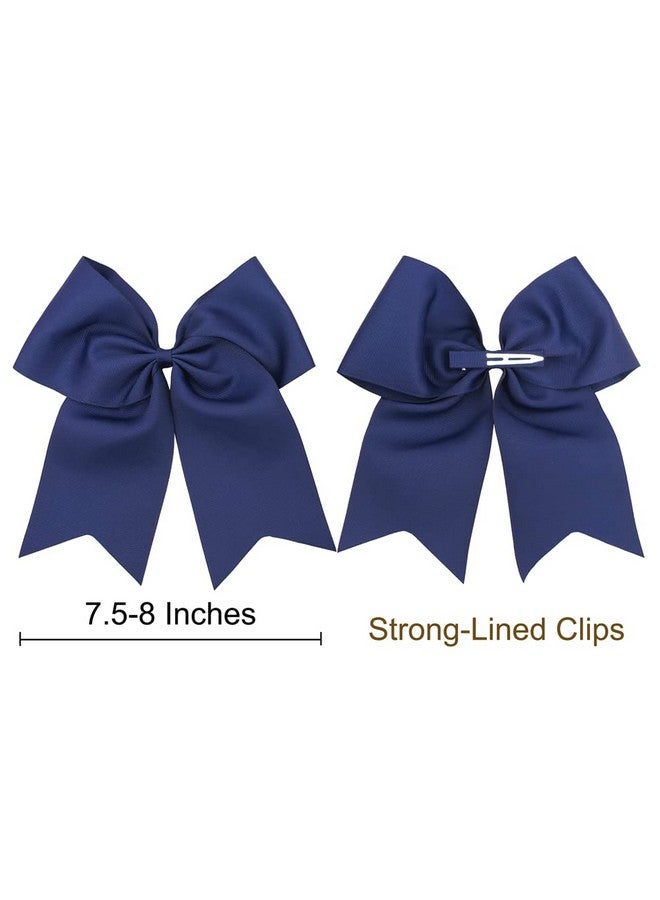 Sugarmelon 24 Colors Large Cheer Hair Bow Alligator Clips for Baby Little Girls School Colleage Teens Dancing Cheerleading Bow Hair Accessories (24 pcs/8 Inch Cheer Bow) - Image 4
