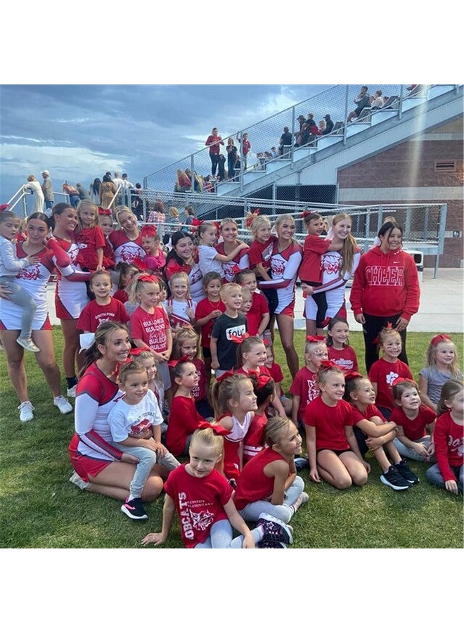 Sugarmelon 24 Colors Large Cheer Hair Bow Alligator Clips for Baby Little Girls School Colleage Teens Dancing Cheerleading Bow Hair Accessories (24 pcs/8 Inch Cheer Bow) - Image 5