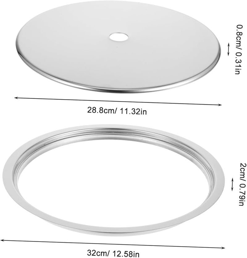 لوحة محول الحث من الفولاذ المقاوم للصدأ حلقة نشر الحرارة لمواقد الغاز طاولات الهوت بوت - Image 3