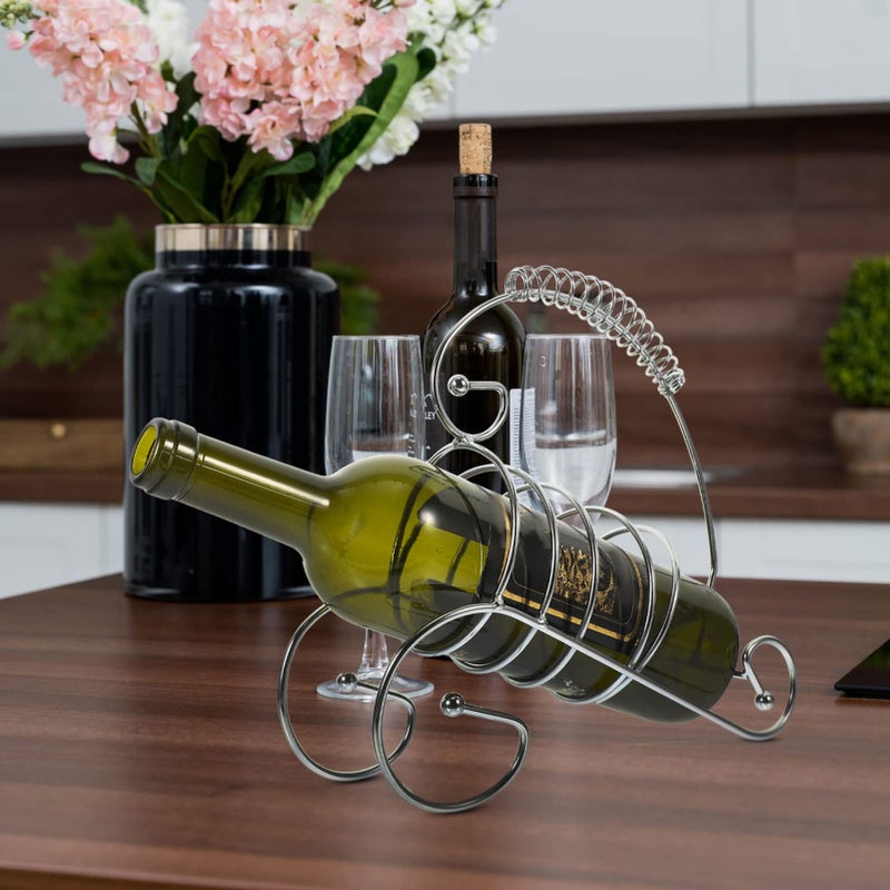 Metal Wine Bottle Holder Countertop Rack For Kitchen Bar Living Room Decor - Image 5