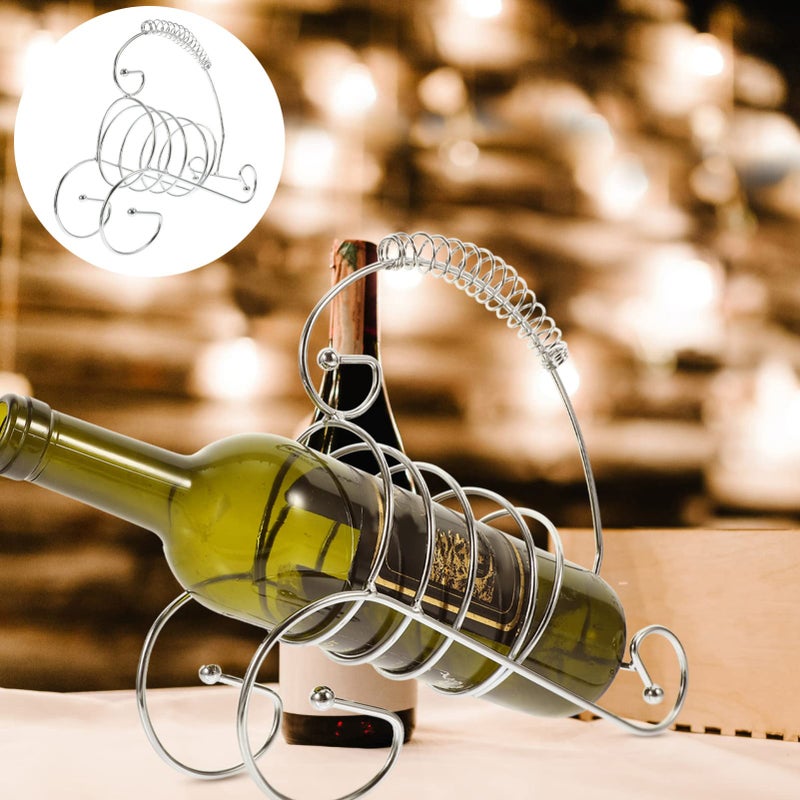 Metal Wine Bottle Holder Countertop Rack For Kitchen Bar Living Room Decor - Image 4